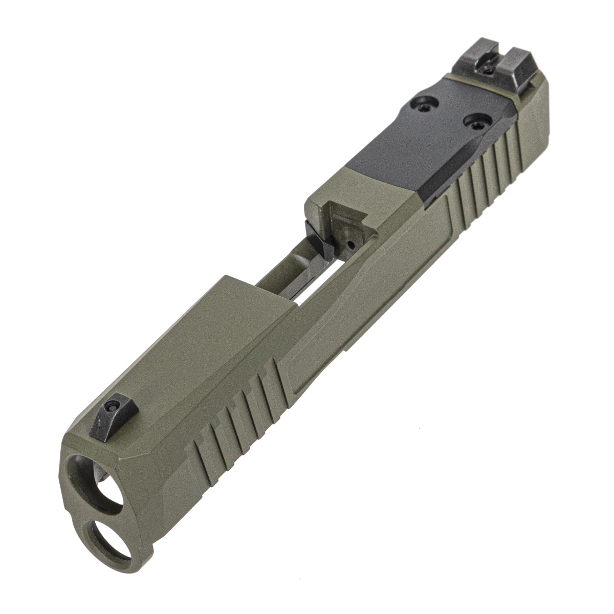 PSA Dagger Micro Complete Slide Assembly - Shield Cut, Sniper Green