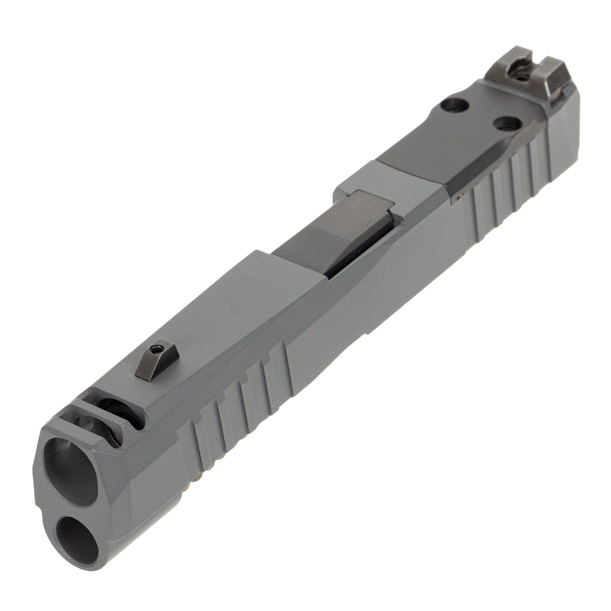 PSA Dagger Micro C-1 Complete Slide Assembly W/Non-Threaded Barrel & Shield Cut, Gray - Palmetto State Armory