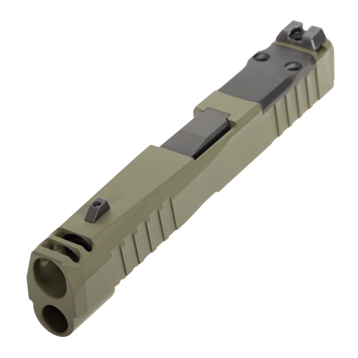 PSA Dagger Micro C-1 Complete Slide Assembly W/Non-Threaded Barrel & Shield Cut, Sniper Green - Palmetto State Armory