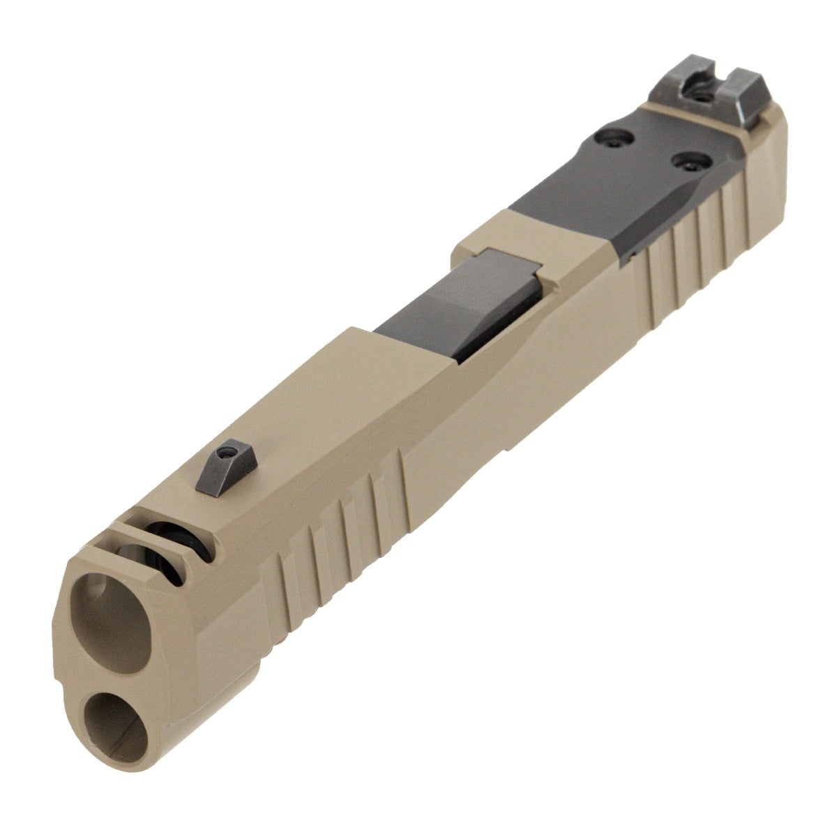 PSA Dagger Micro C-1 Complete Slide Assembly W/Non-Threaded Barrel & Shield Cut, Flat Dark Earth