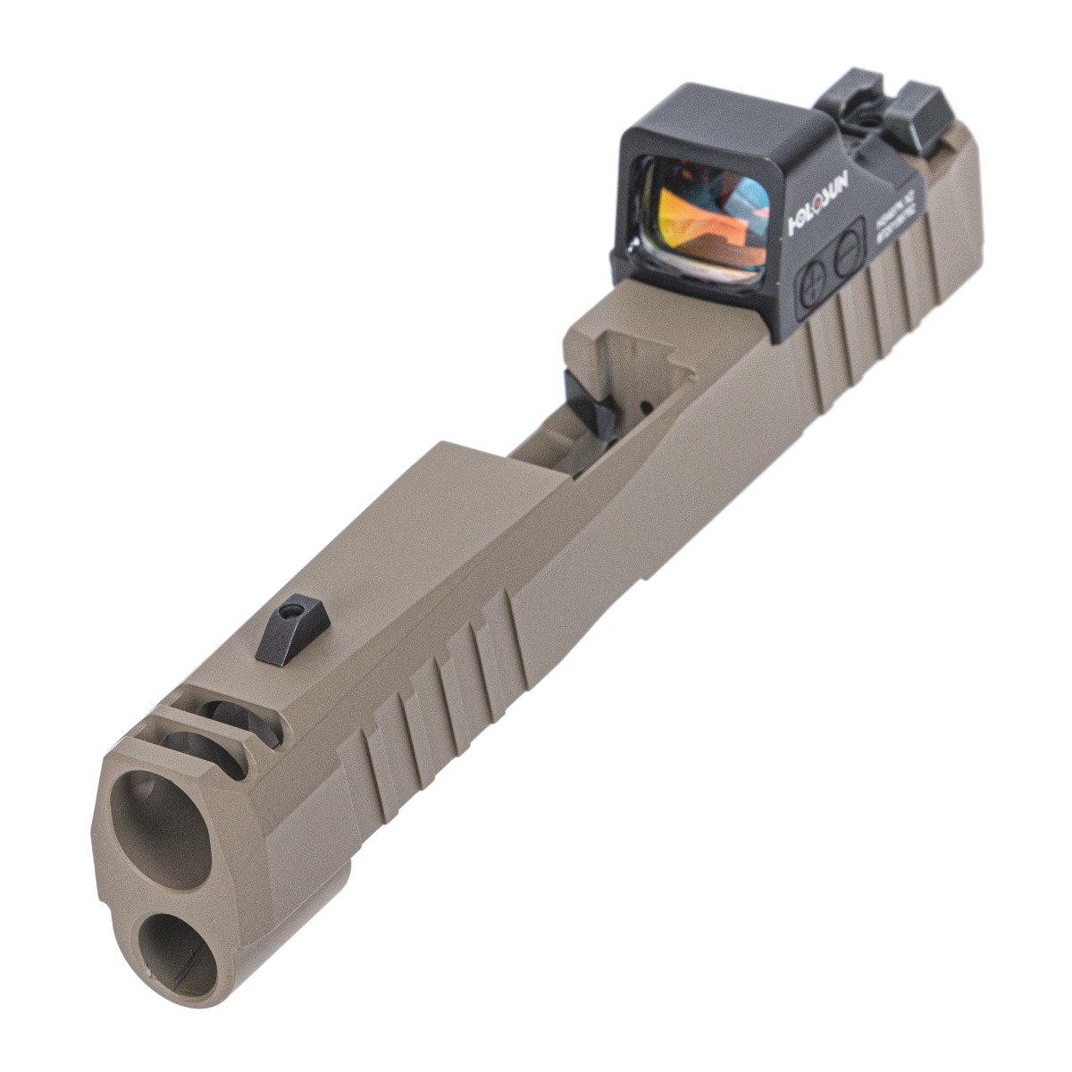 PSA Dagger Micro C-1 Complete Slide Assembly - Shield Cut W/ Holosun 407K, Flat Dark Earth