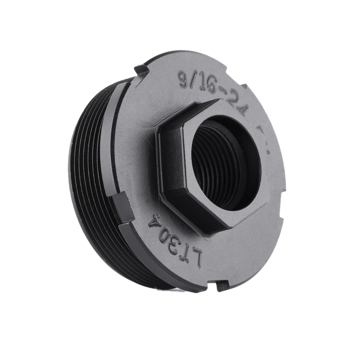 Dead Air Hub Direct Thread Mount 9/16-24 RH Fits Sierra 5, Black - Dead Air
