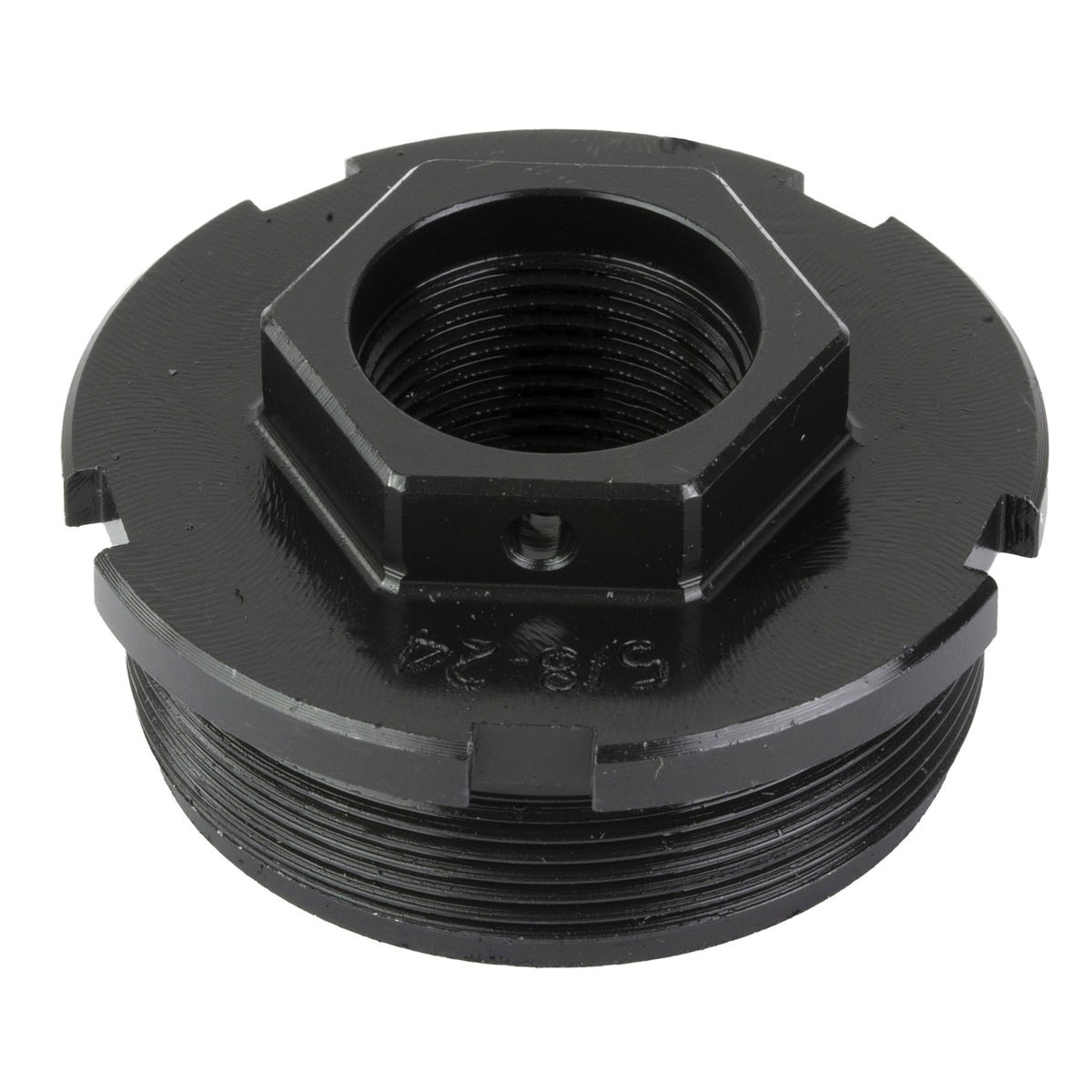 Dead Air Hub Direct Thread Mount 5/8-24 Fits Sierra 5, Black - Dead Air