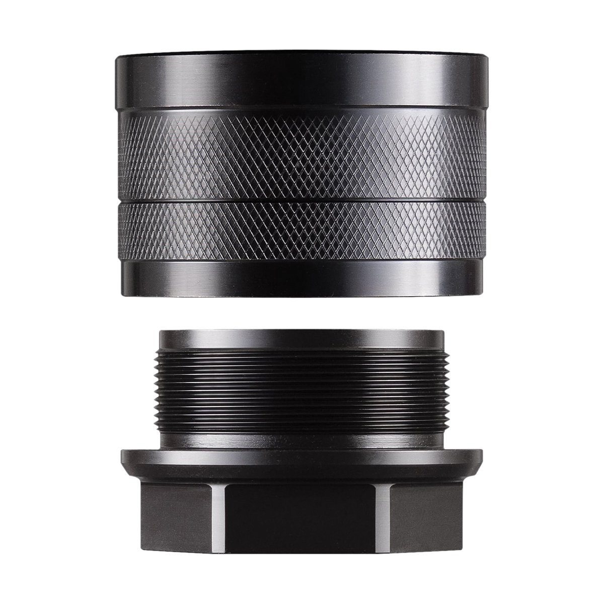 Dead Air Wolverine Hub Adapter w/Lock Ring, Black
