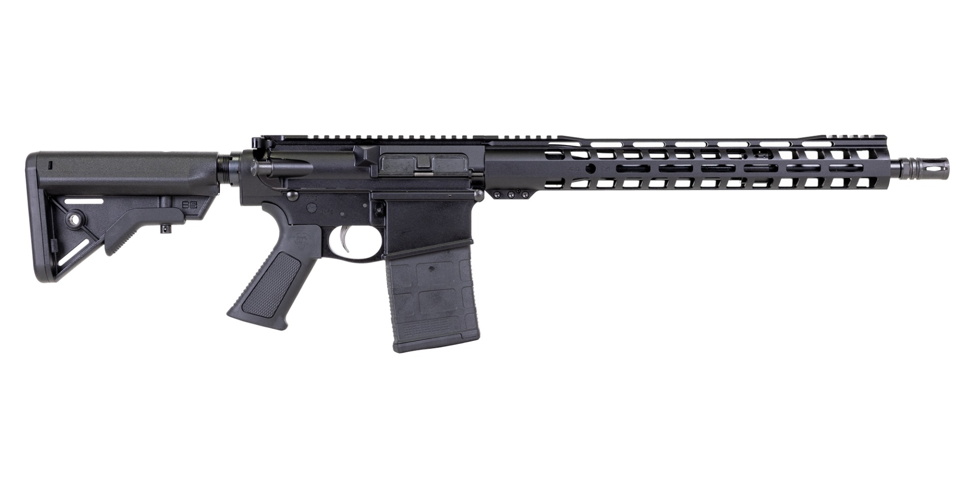DPMS DP-10 16" Mid-Length .308 win 1/10 Nitride 15" Lightweight M-LOK B5 Systems Rifle, Black - Dpms