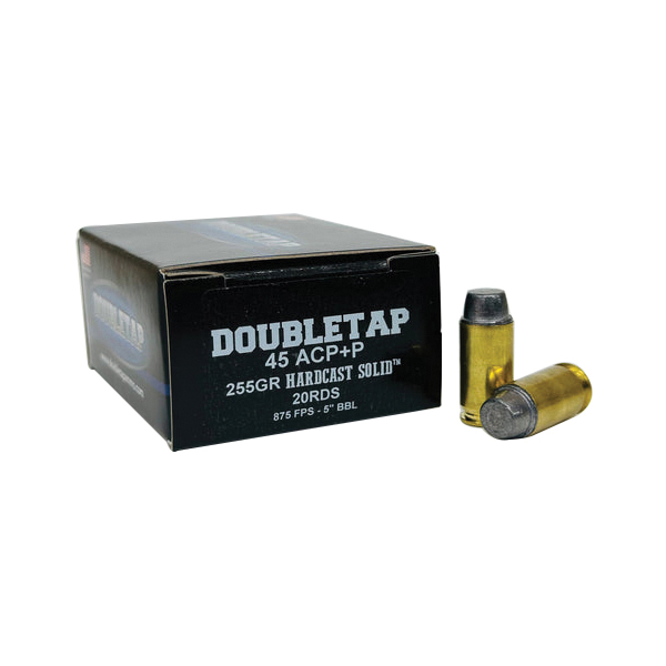 DoubleTap Ammunition .45 ACP +P 255 gr LSWC 20rds - Doubletap Ammunition