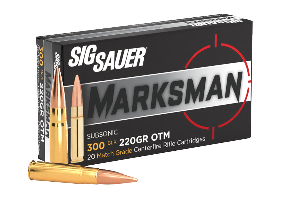 SIG Sauer 300 AAC Blackout 220gr, Match, Subsonic Ammunition - C300A2-20 - Sig Sauer