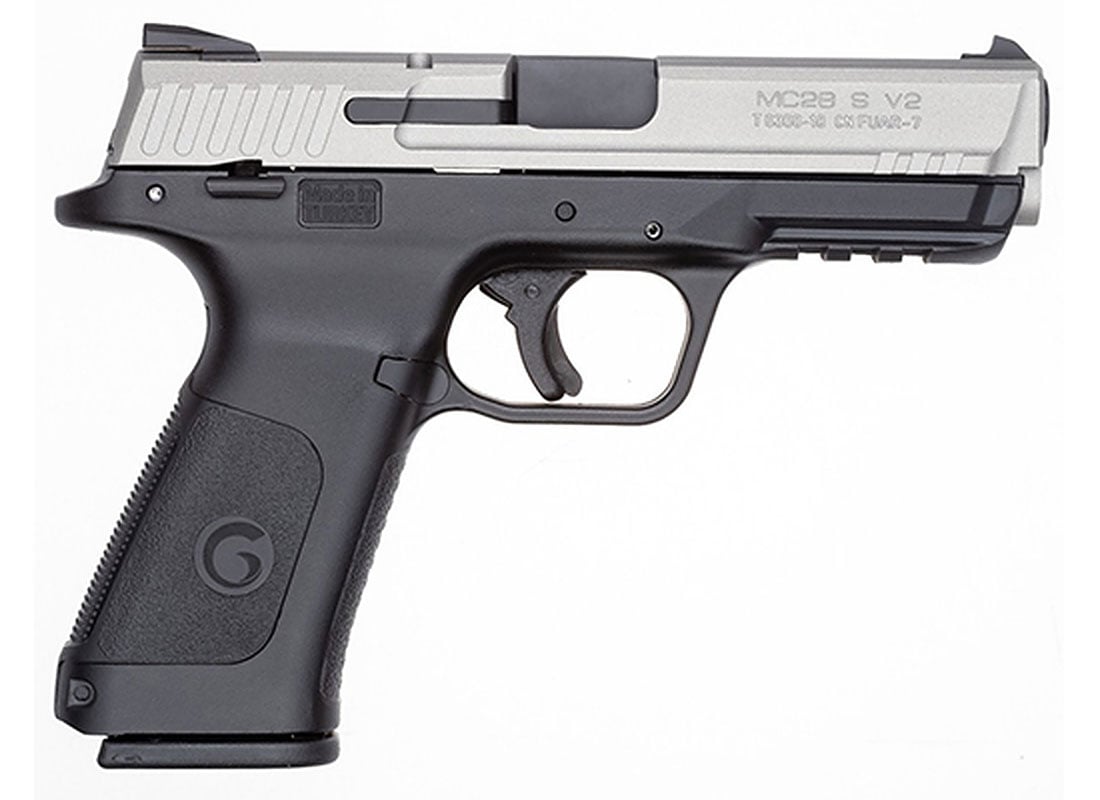 EAA Girsan MC28SA 9mm Pistol, Titanium/Black - 390105 - Eaa