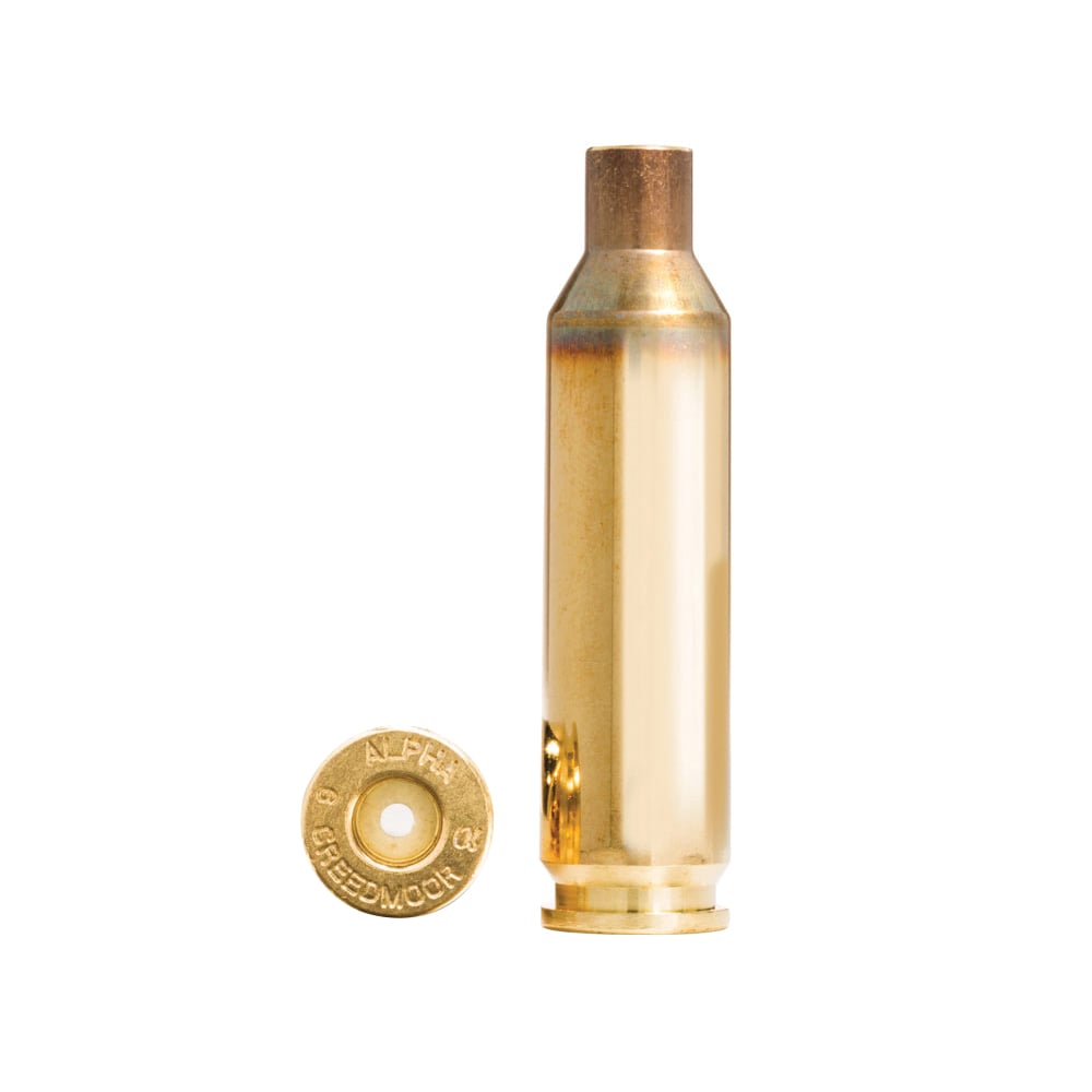 Alpha Munitions 6mm Creedmoor Large Rifle Unprimed Brass Cartridge Case, 100rds - 