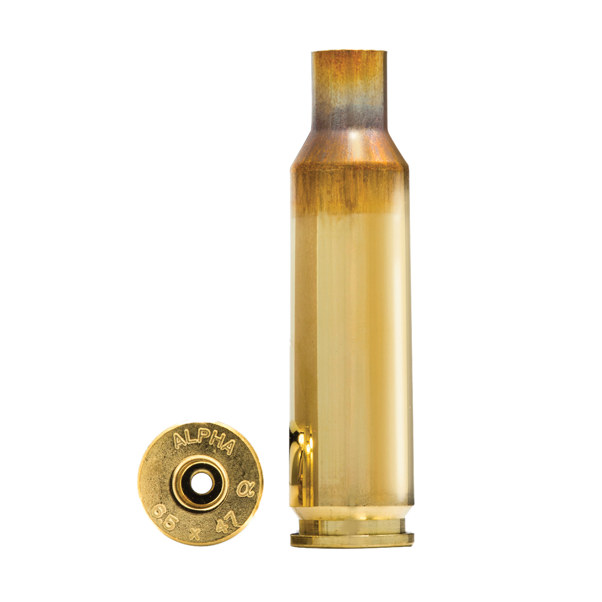 Alpha Munitions 6.5x47mm Lapua Small Rifle Unprimed Brass Cartridge Case, 100rds - Alpha Munitions