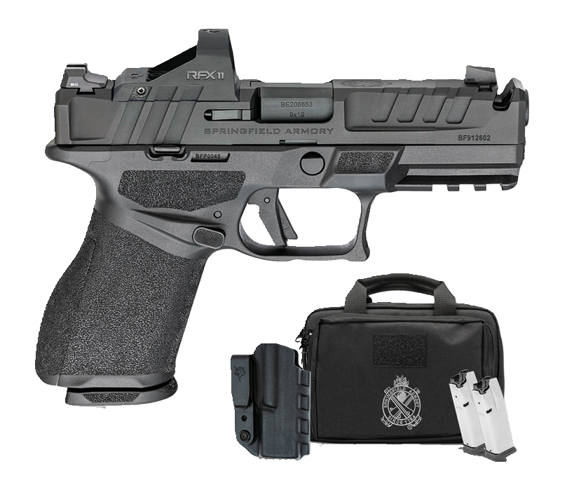 Springfield Pistol Echelon Compact Gear Up 4" 9mm 18rd w/ Viridan RFX II Green Dot, Range Bag, Holster - Springfield Armory
