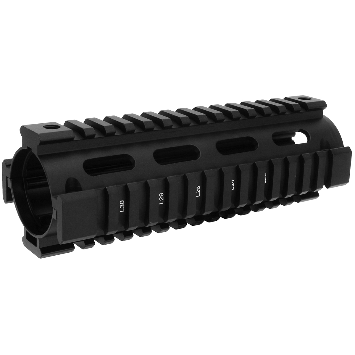 TacFire 2-Piece Drop-In Quad Rail Handguard 7", Black - Tacfire