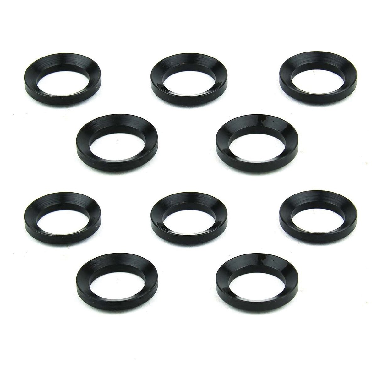 TacFire 10-Piece Muzzle Brake Crush Washer, Black - Tacfire