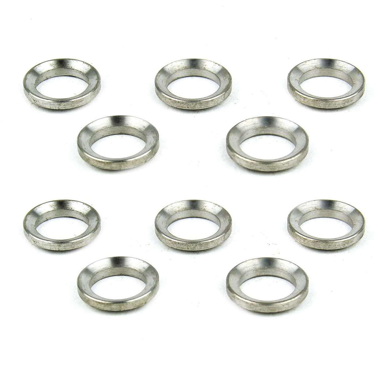 TacFire 10-Piece Muzzle Brake Crush Washer, Silver - Tacfire