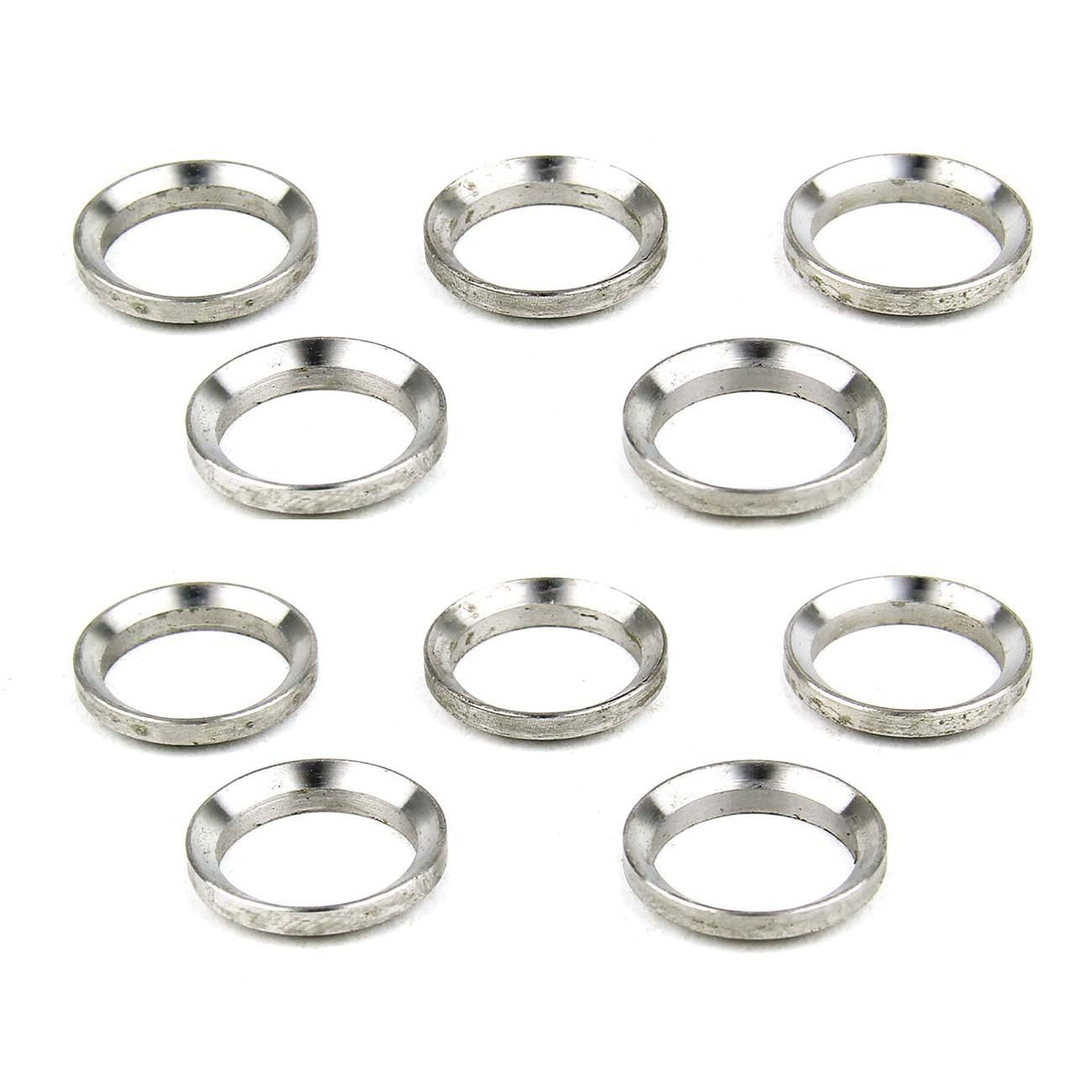 TacFire 10-Piece Muzzle Brake Crush Washer, Silver - Tacfire
