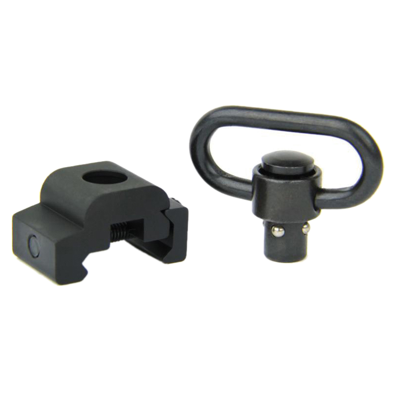 TacFire Sling Rail Mount w/QD Push Button Swivel, Black