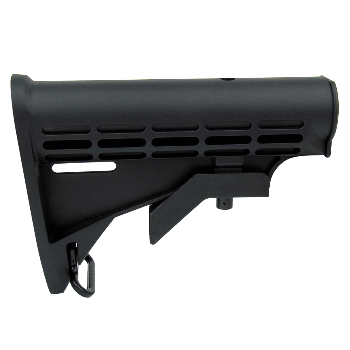 TacFire Folding and Collapsible M4 Style 6-Position Stock, Black - Tacfire