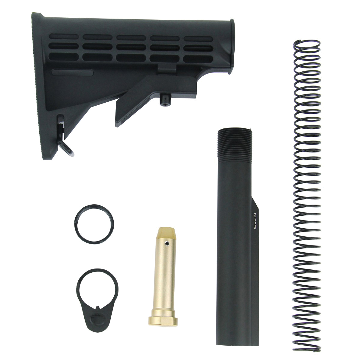 TacFire M4 6-Position Stock Kit, Black - Tacfire