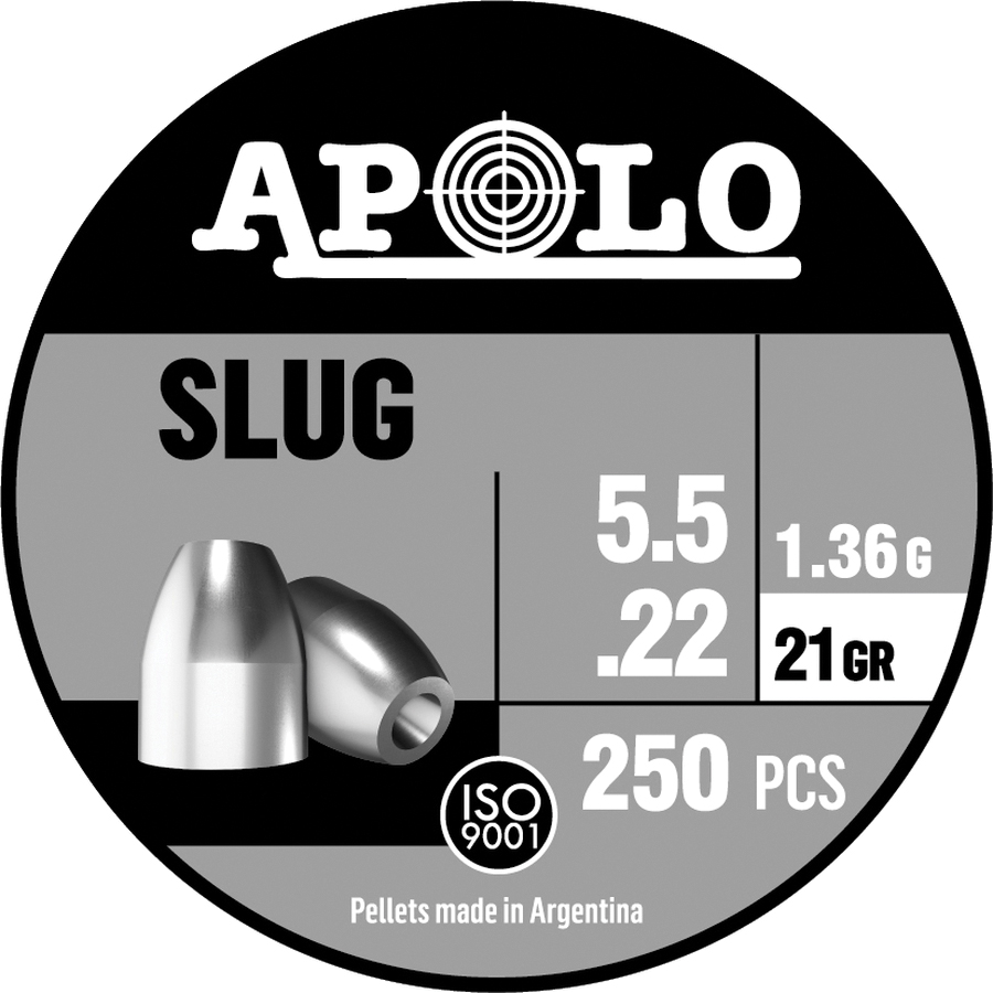 Hatsan USA Apolo Slug .22 Cal Airgun Rifle Pellet, 21 gr 250rds