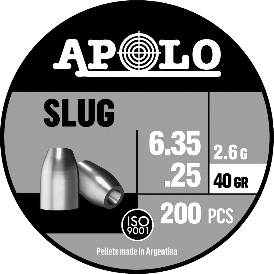 Hatsan USA Apolo Slug .25 Cal Airgun Rifle Pellet, 40 gr 200rds - Hatsan Usa