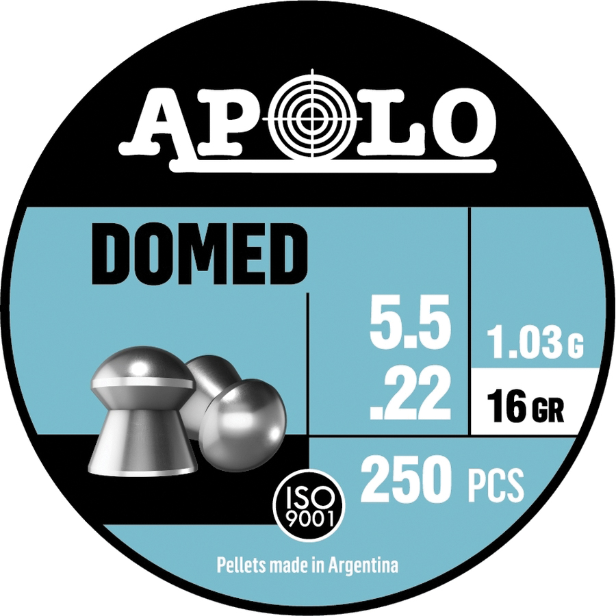 Hatsan USA Apolo Domed .22 Cal Airgun Rifle Pellet, 16 gr 250rds - Hatsan Usa