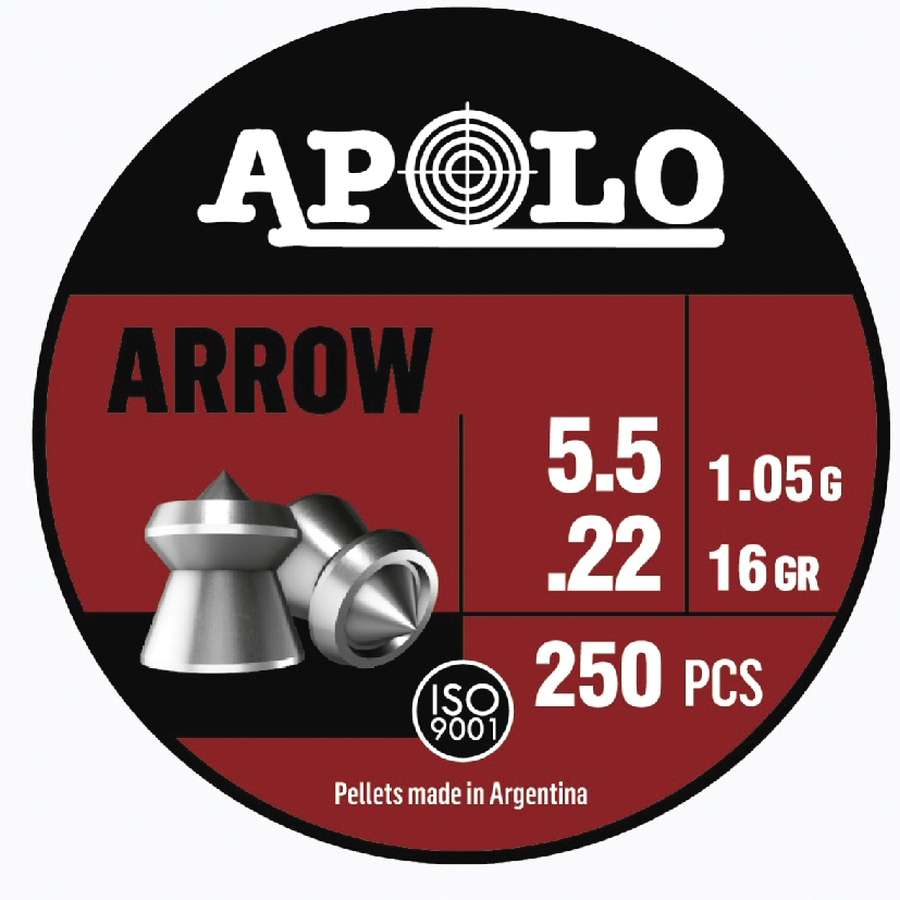 Hatsan USA Apolo Arrow .22 Cal Airgun Rifle Pellet, 16 gr 250rds - Hatsan Usa