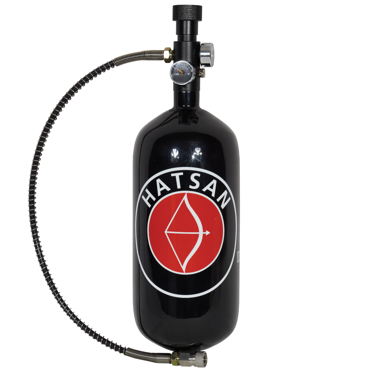 Hatsan USA TactAir 1.6 L Fill Tank w/Valve, Black - Hatsan Usa