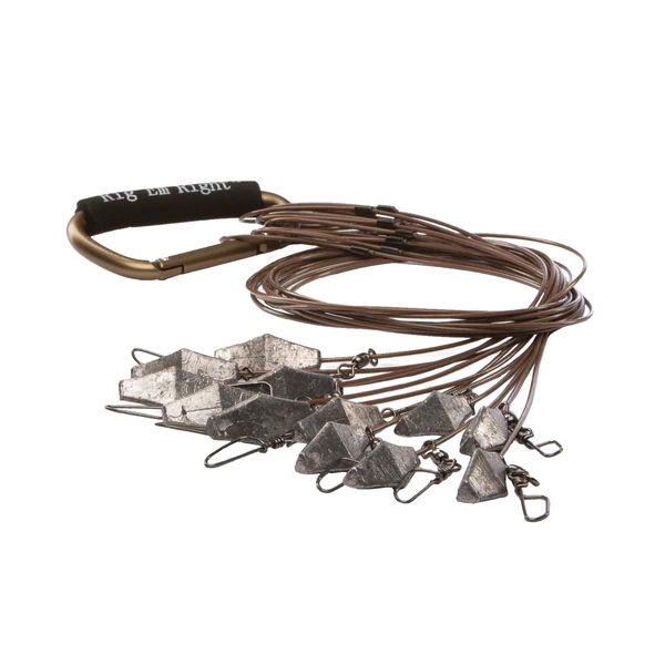 Rig Em Right Waterfowl Xtreme 36" Coated Cable Decoy Anchor w/3 oz Weight, Pack of 12 - Rig Em Right Waterfowl