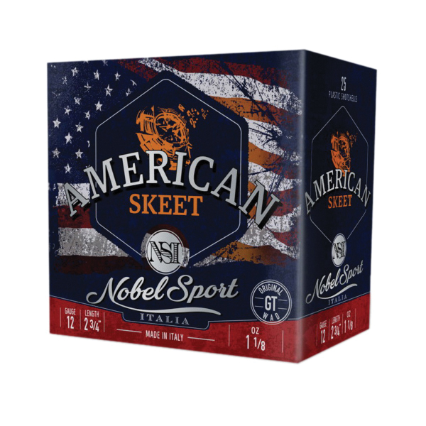 Nobel Sport American Skeet 12 Gauge 2-3/4" #9 1-1/8 Ounce 25rds - Nobel Sport
