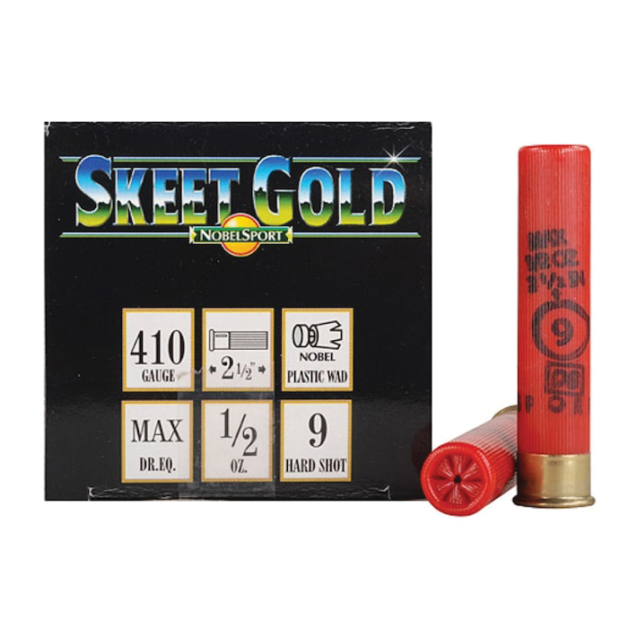 Nobel Sport Skeet Gold .410 Gauge 2-1/2" #9 1/2 Ounce 25rds - Nobel Sport