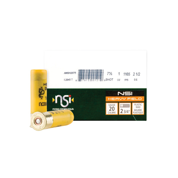 Nobel Sport Heavy Field Hunting Loads 20 Gauge 2-3/4" #7.5 1 Ounce 25rds - Nobel Sport