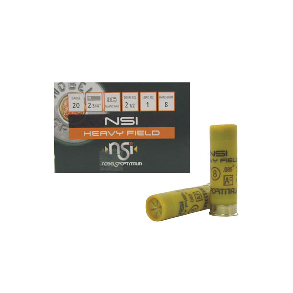Nobel Sport Heavy Field Hunting Loads 20 Gauge 2-3/4" #8 1 Ounce 25rds - Nobel Sport