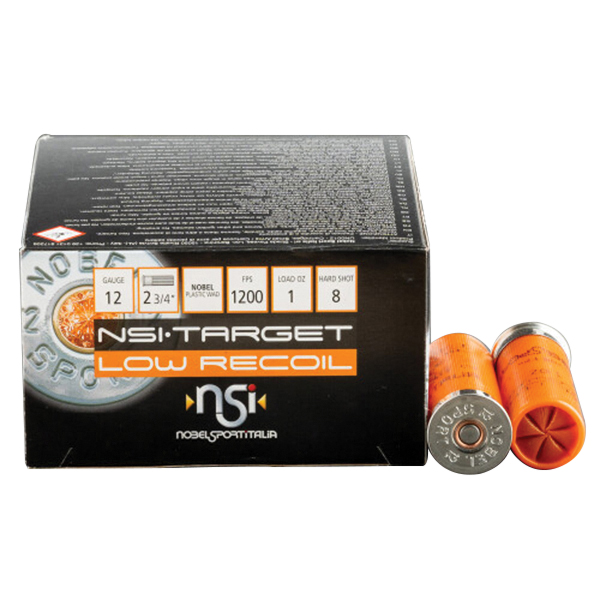 Nobel Sport Target Trap LR1 Low Recoil 12 Gauge 2-3/4" #8 1 Ounce 25rds - Nobel Sport