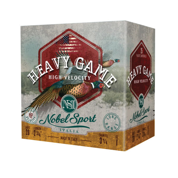 Nobel Sport Heavy Game High Velocity 20 Gauge 2-3/4" #6 1 Ounce 25rds - Nobel Sport