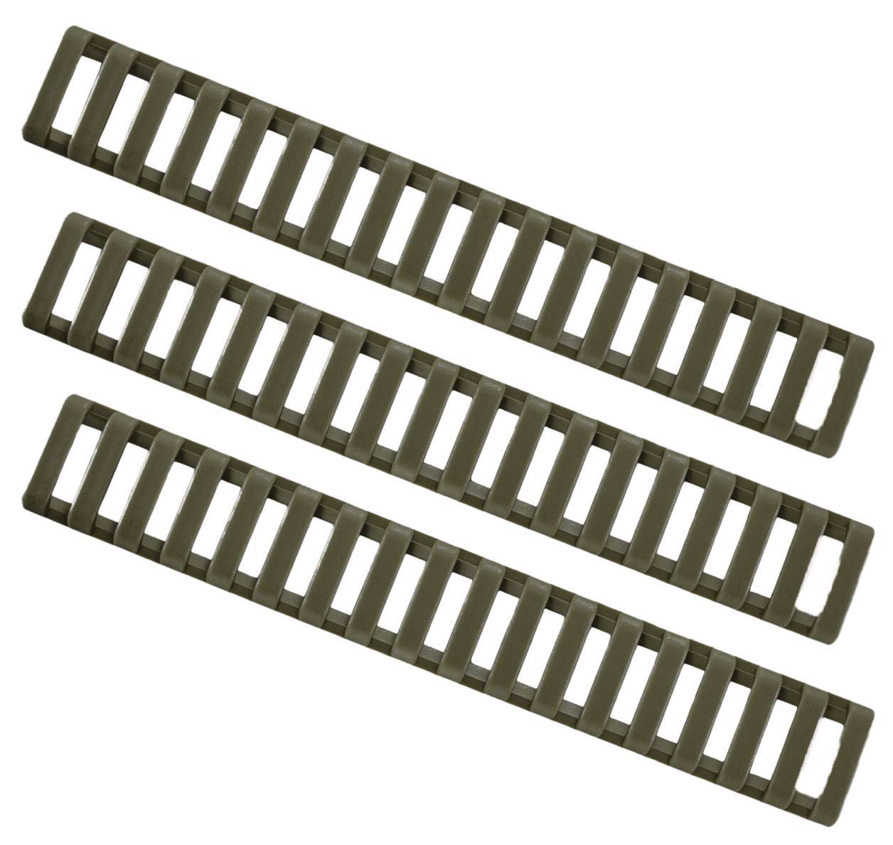 ERGO 18-Slot Ladder LowPro Rail Cover 3 Pack, OD Green - 4373-3PK-OD - Ergo