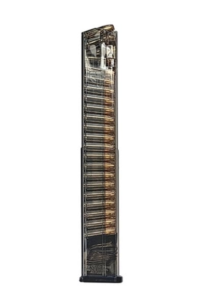 ETS Glock 18 40 Round 9mm Magazine, Clear - GLK-18-40 - Ets