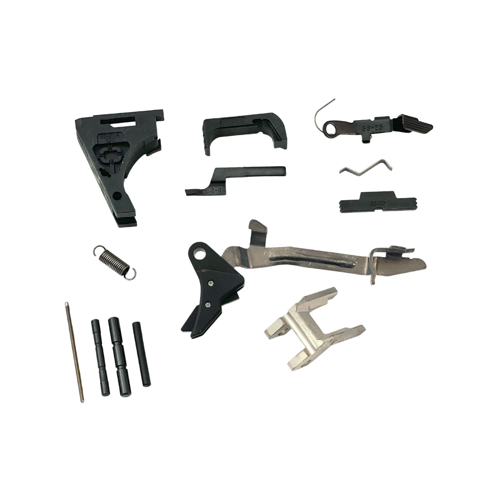 Shadow Systems Frame Completion Kit w/Aluminum Flat Faced Elite Trigger, Black - Shadow Systems