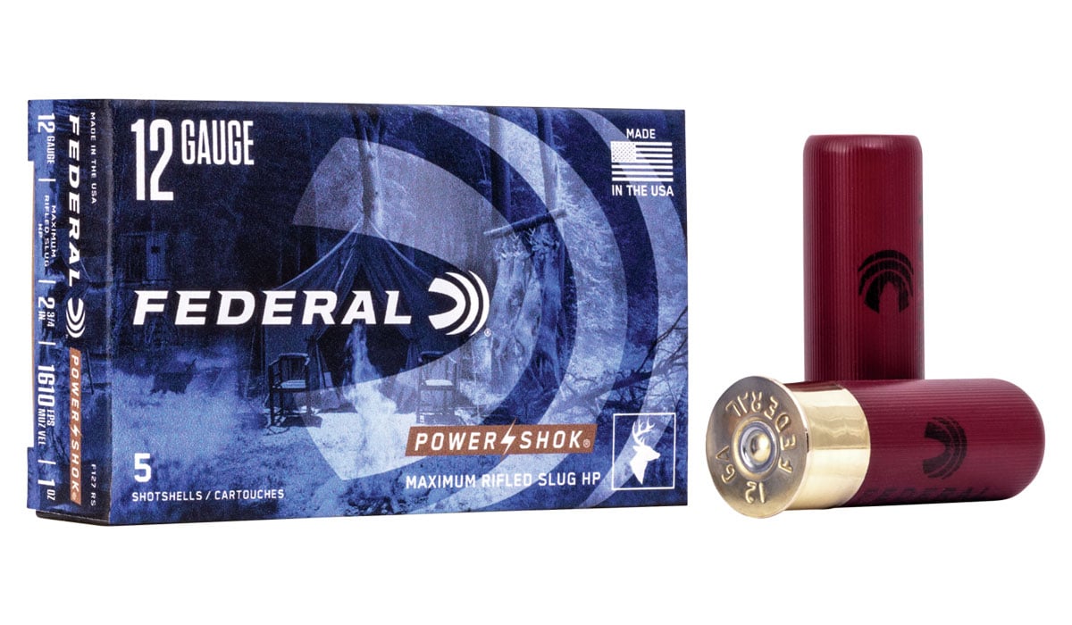 Federal 12ga 2.75" Max 1oz HP Power-Shok Shotshell Ammunition 5rds - F127 RS