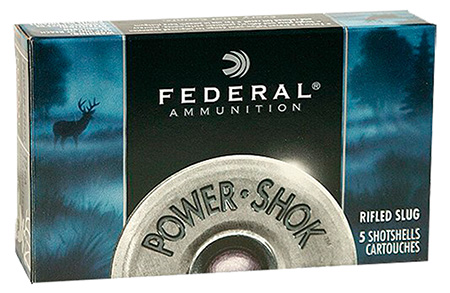 Federal 410ga 2.5" HP Rifled Slugs Power-Shok Ammunition 5rds - F412 RS - Federal