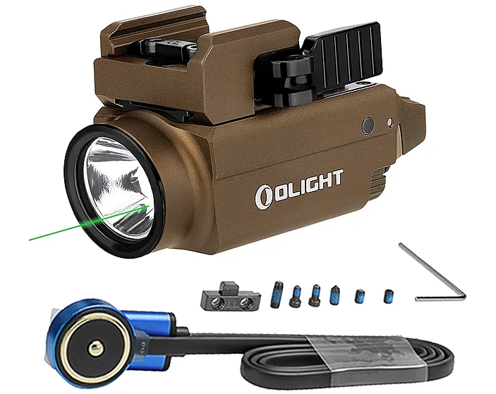 Olight Baldr S Rail Mount Light 800 lumens, Desert Tan - Olight
