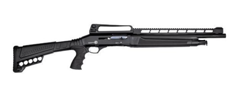 Garaysar Fear-114 12 Gauge 18.5" 4rd Tactical Semi-Auto Shotgun, Black - Garaysar