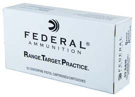 Federal 40 S&W 180gr FMJ Range Training Practice Ammunition 50rds - RTP40180 - Federal