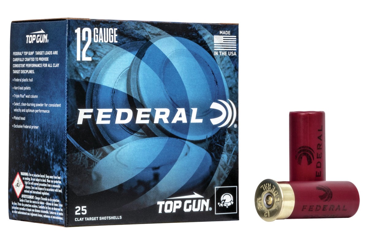 Federal 12ga 2.75" 3DE 1-1/8oz #8 Top Gun Shotshell Ammunition 25rds - TG12 8