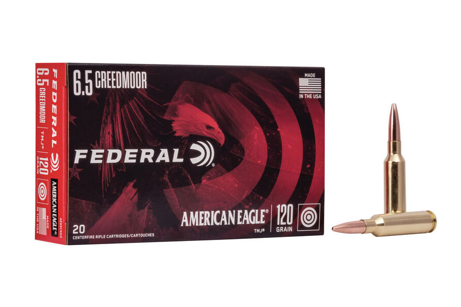 Federal American Eagle Rifle 120 gr TMJ 6.5 Creedmoor Ammunition 20 Rounds - AE65CRD3 - Federal