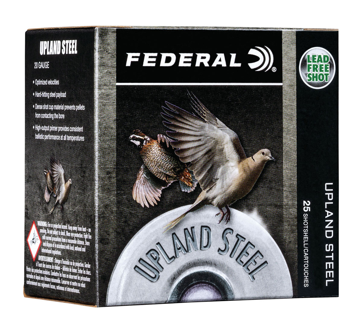 Federal Upland Steel 28 Gauge 2.75" 6 Shot 5/8 oz 25 Rounds - USH286 - Federal