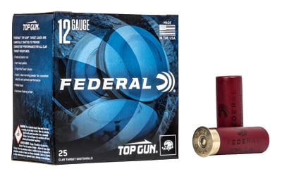 Federal Top Gun 12 Gauge 2-3/4" 8 Shot 1-1/8 oz Shotshell, 25/Box - TGL12 8