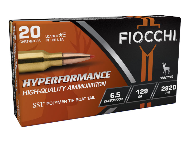 Fiocchi Hyperperformance 129 gr SST 6.5 Creedmoor Ammunition, 20 Rounds - 65CMHSA - Fiocchi