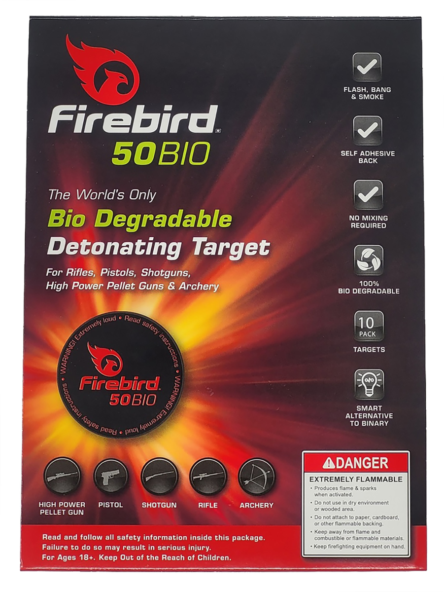 Firebird 50BIO Bio Degradable Detonating Targets Universal 10PK - Firebird