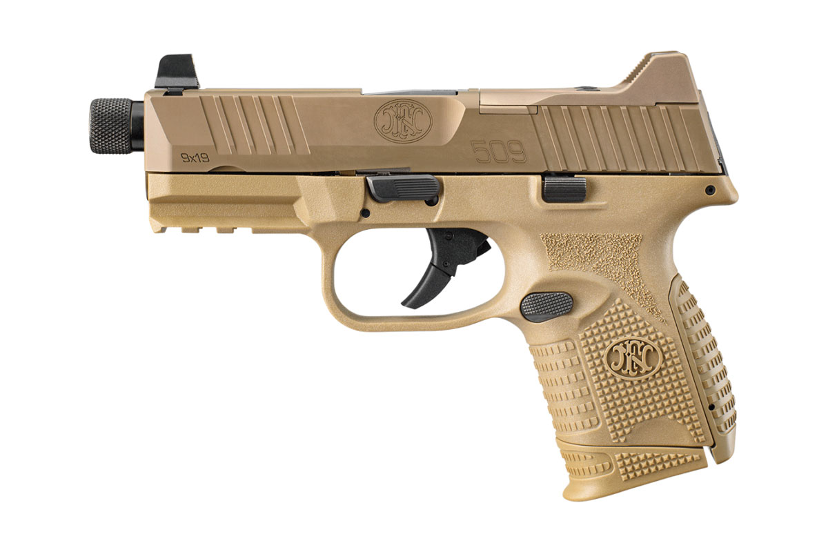 FN 509C Tactical Threaded Barrel 9mm Pistol, FDE - 66-100781 - Fnh