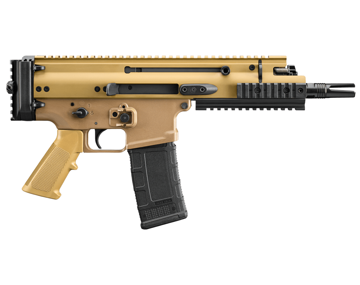 FN Scar 15P 300BO 7.5" Semi-Auto Tactical Pistol, FDE - 38101243 - Fnh